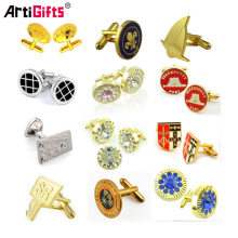 Wholesale cheap metal cufflink and tie pin set